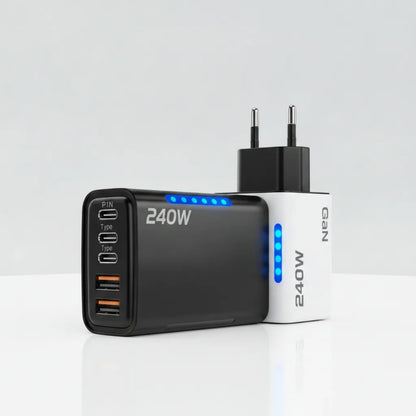 Chargeur USB C GaN 240W 5 Ports Universel