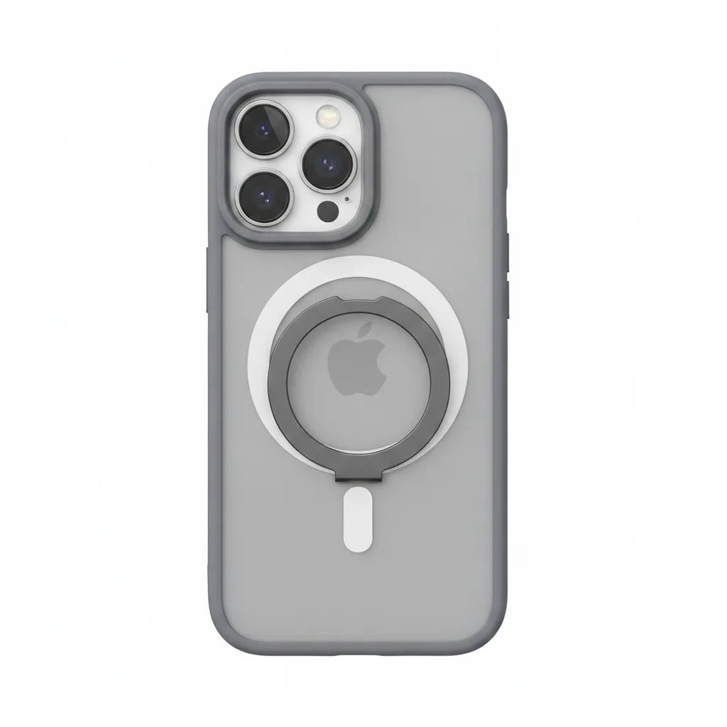 Coque iPhone Magsafe avec Anneau & Protection Objectif