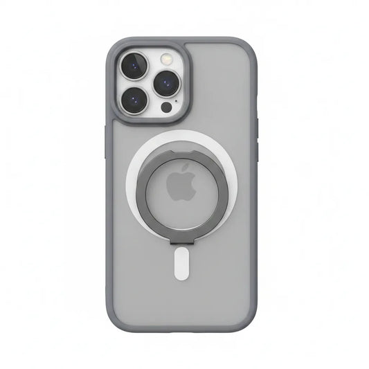 Coque iPhone Magsafe avec Anneau & Protection Objectif