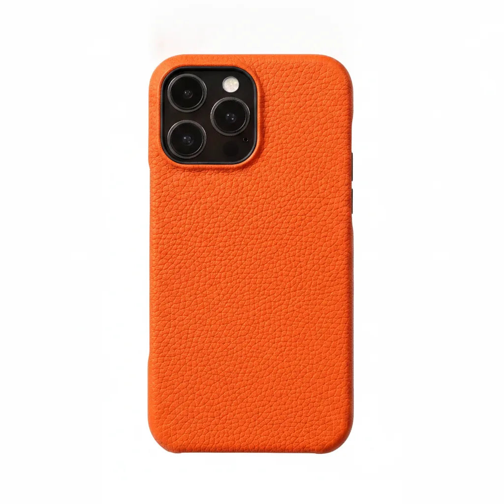 Coque iPhone Cuir Lychee MagSafe Premium