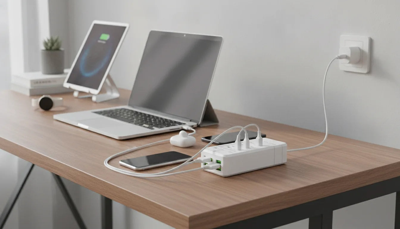 Chargeur USB 10 Ports Universel avec Adaptateurs Monde