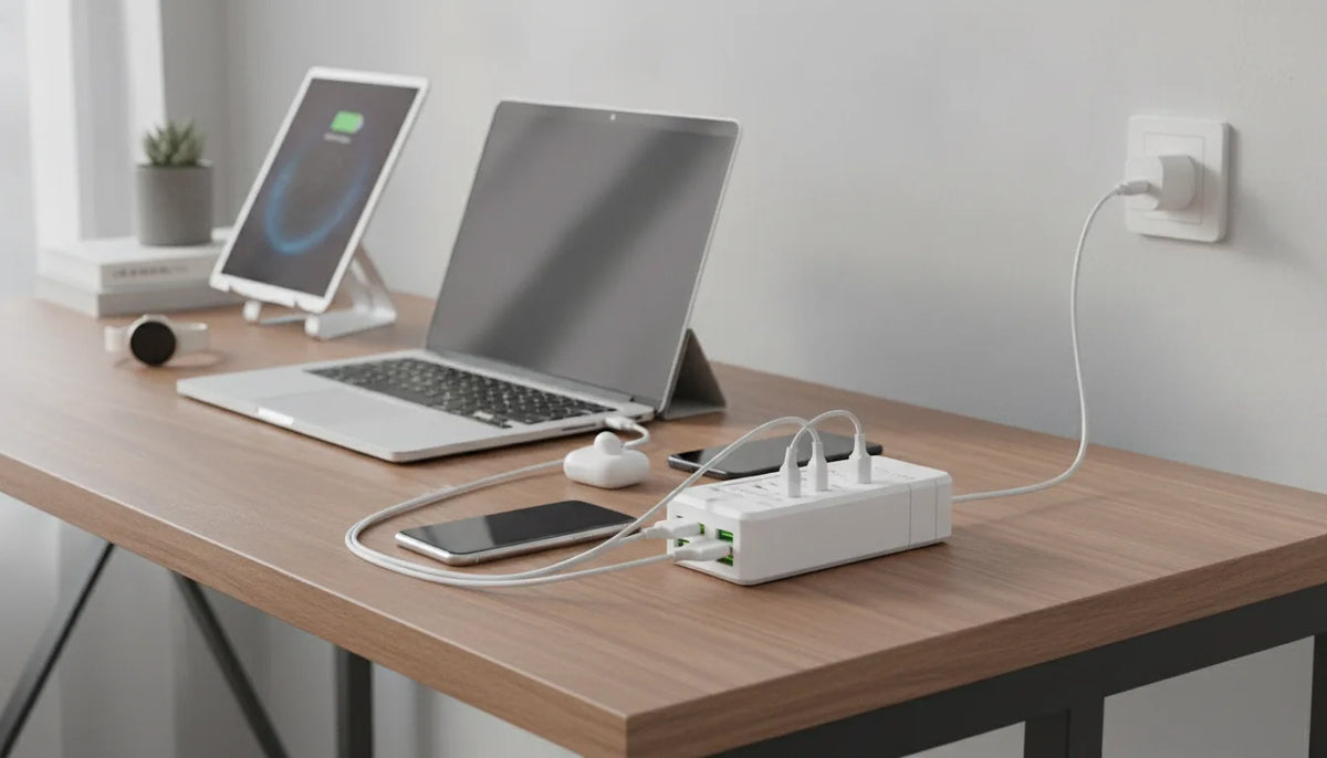 Chargeur USB 10 Ports Universel avec Adaptateurs Monde