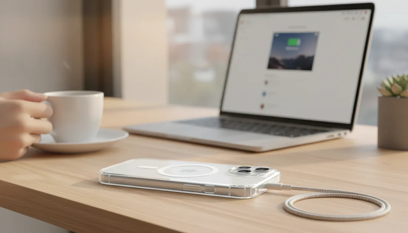 Coque iPhone Magnétique Transparente MagSafe