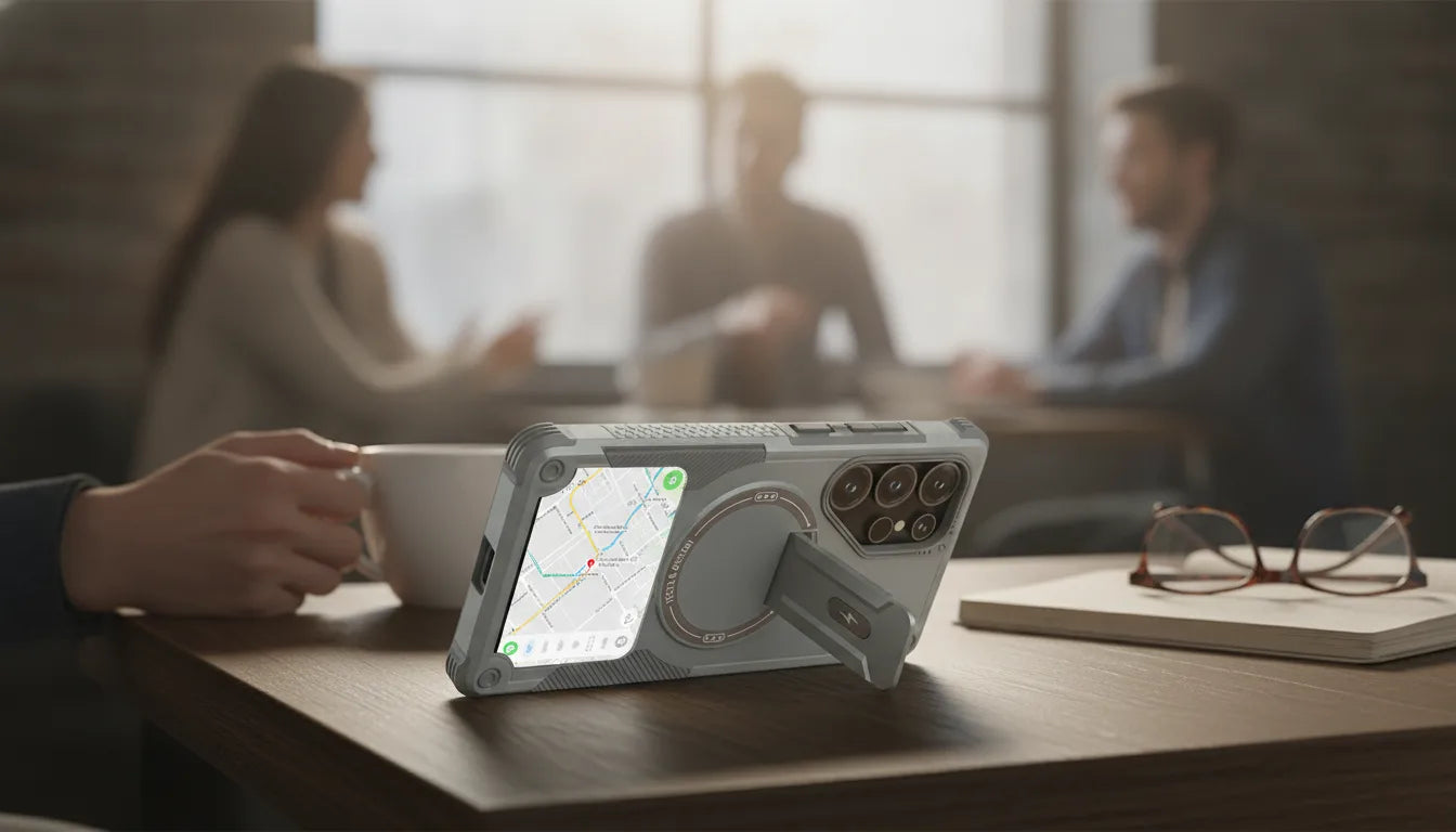 Étui Antichoc Magnétique Samsung avec Support Pliable