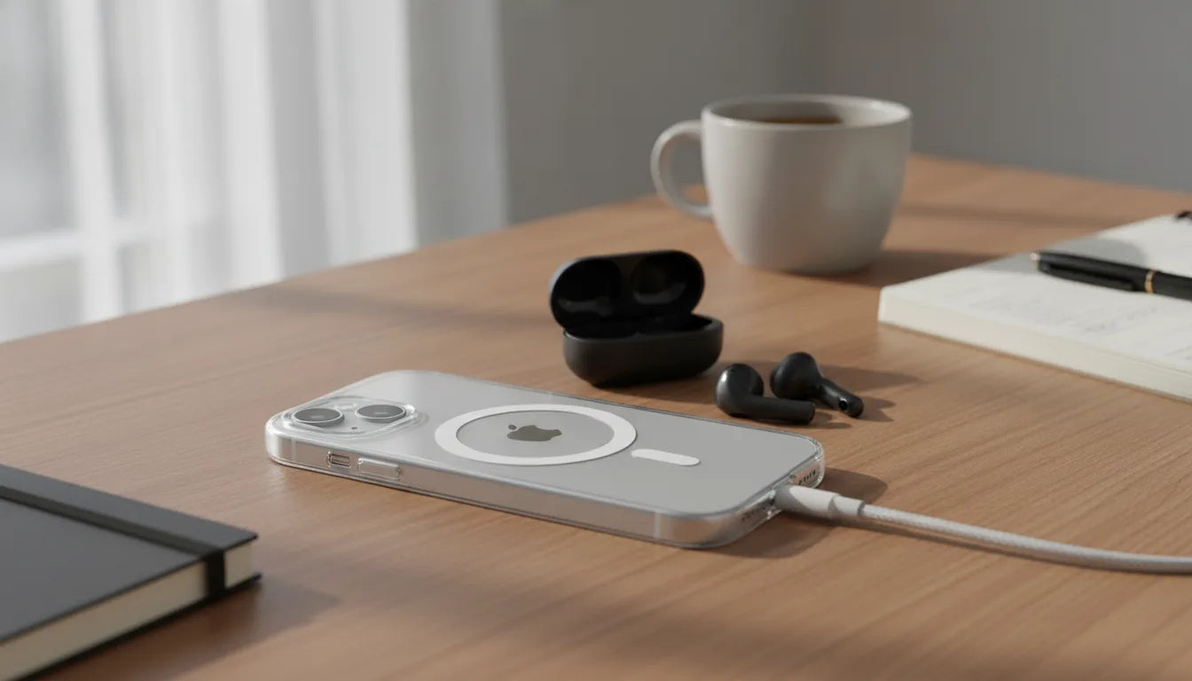 Coque iPhone Transparente Magnétique MagSafe