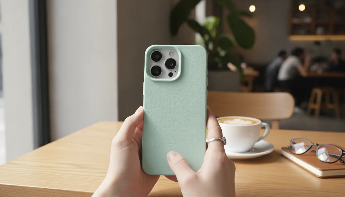 Étui Cuir TPU Antichoc iPhone Élégant