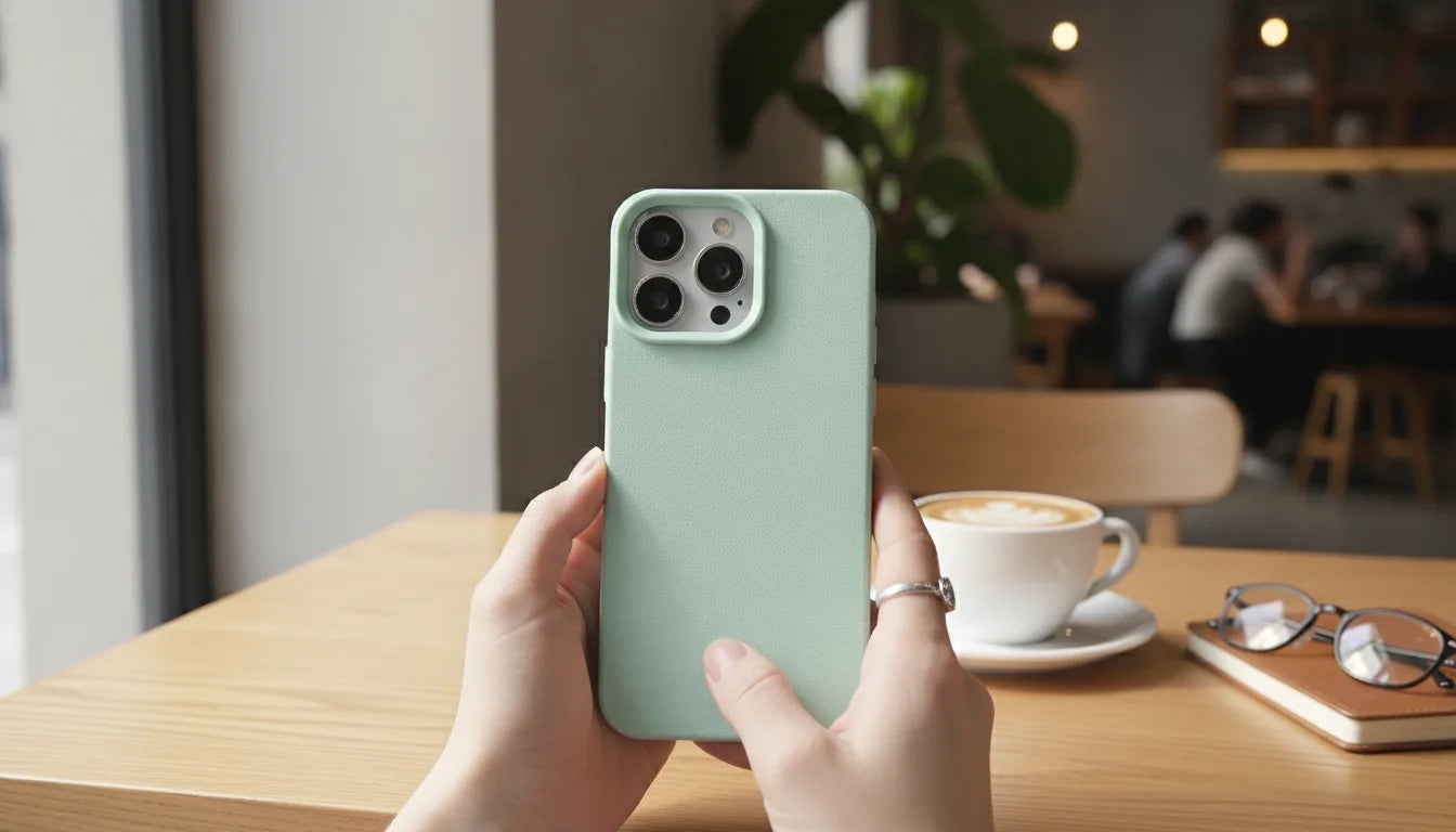 Étui Cuir TPU Antichoc iPhone Élégant