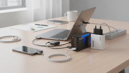 Chargeur USB C GaN 240W 5 Ports Universel