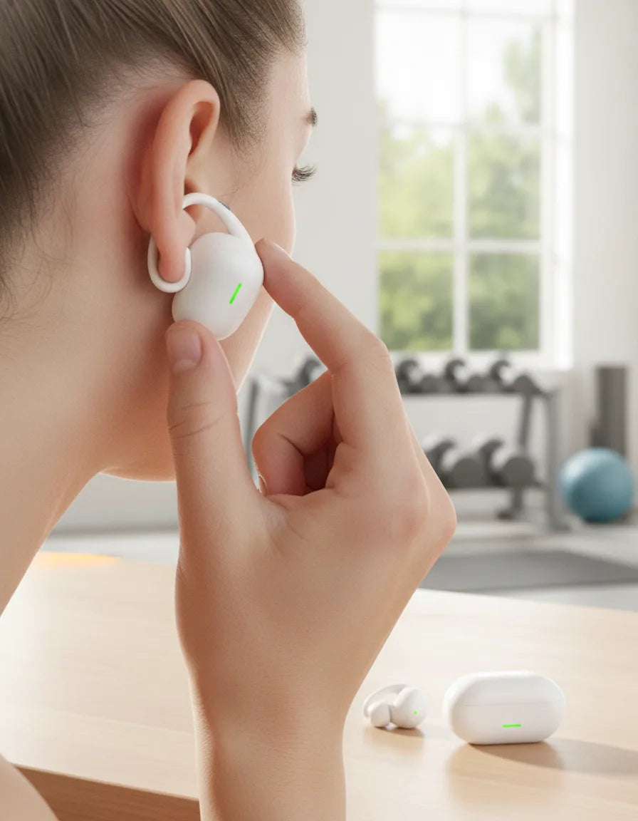 Casque Clip Oreille Bluetooth 5.3 Conduction Aérienne