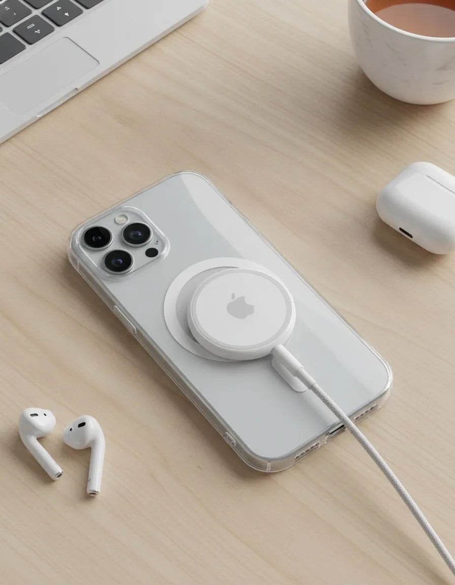 Coque iPhone Magnétique Transparente MagSafe