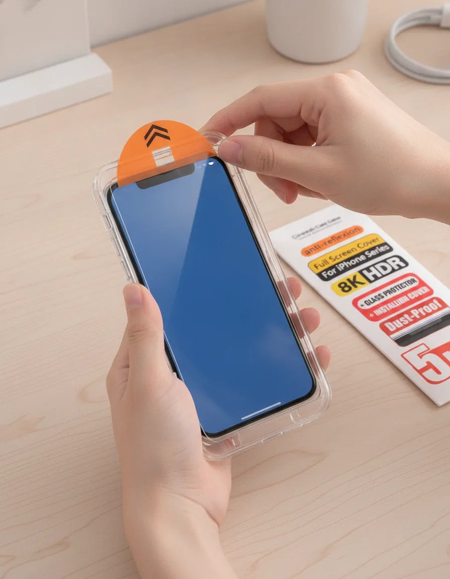 Verre Trempé HD iPhone : Protection Anti-Rayures & Chocs