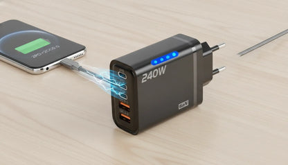 Chargeur GaN 240W 5 Ports USB-C Universel