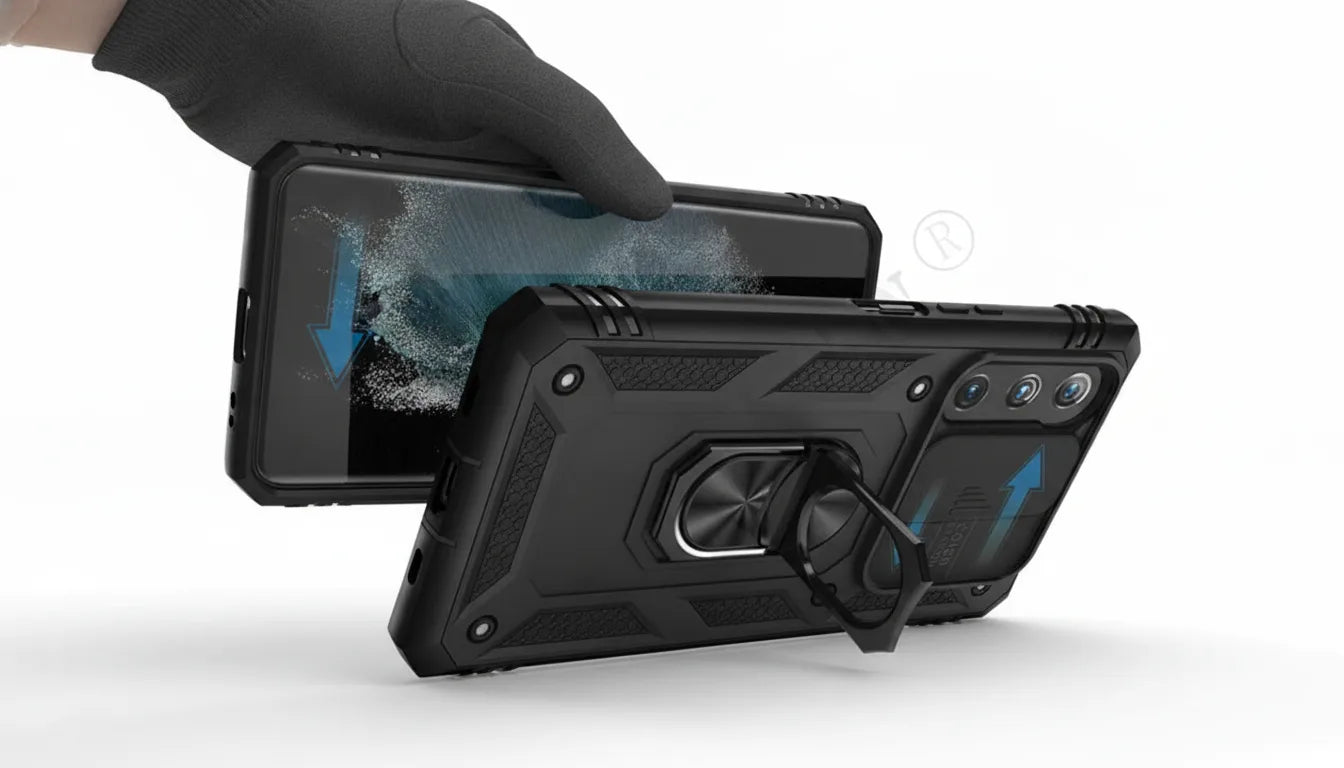 Coque Samsung Robuste avec Béquille 360°